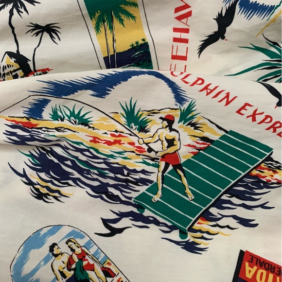 Vintage Florida Retro Postcard Turnpike Toll Collector Uniform Novelty Shirt Top - Picture 14 of 15